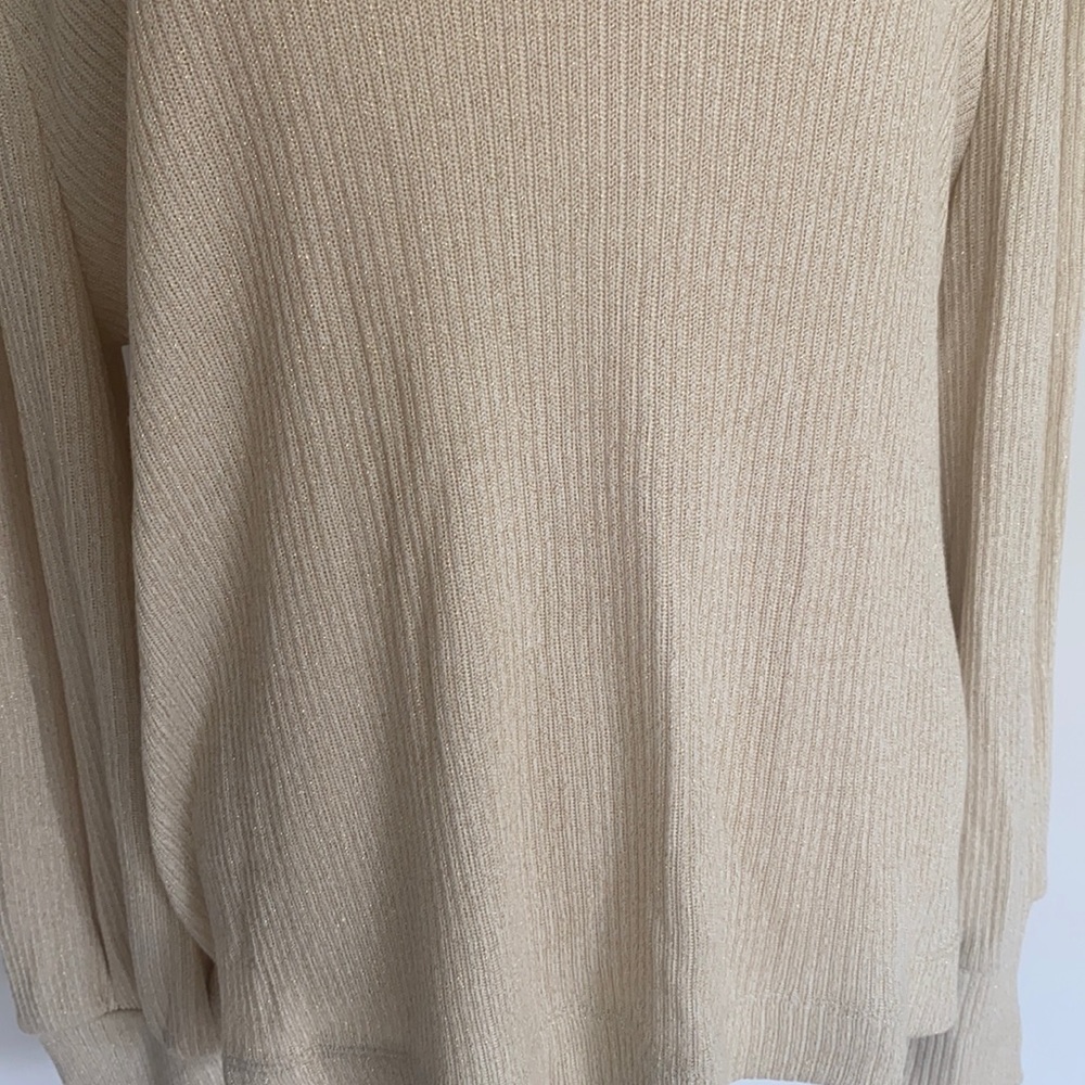 shimmer ribbed mock neck top XXL - Picture 8 of 8